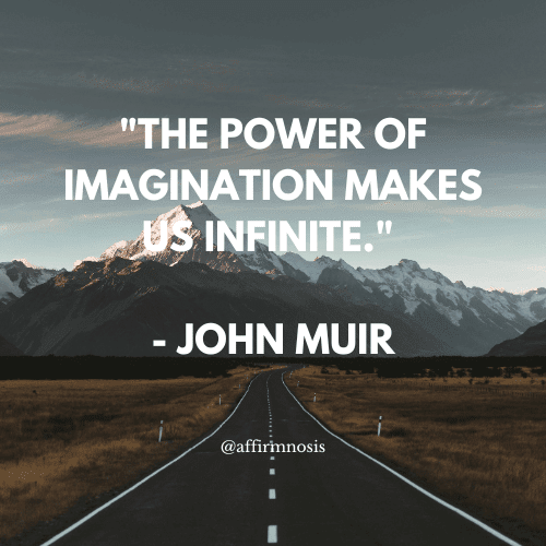 The power of imagination makes us infinite. - John Muir