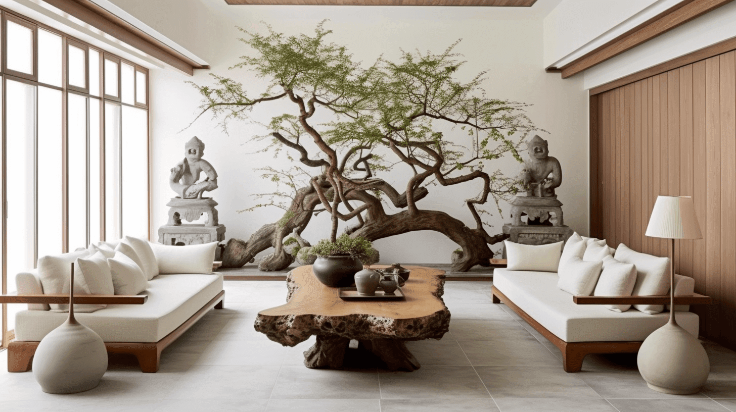 Inside a blissful Chinese minimalism Feng Shui home