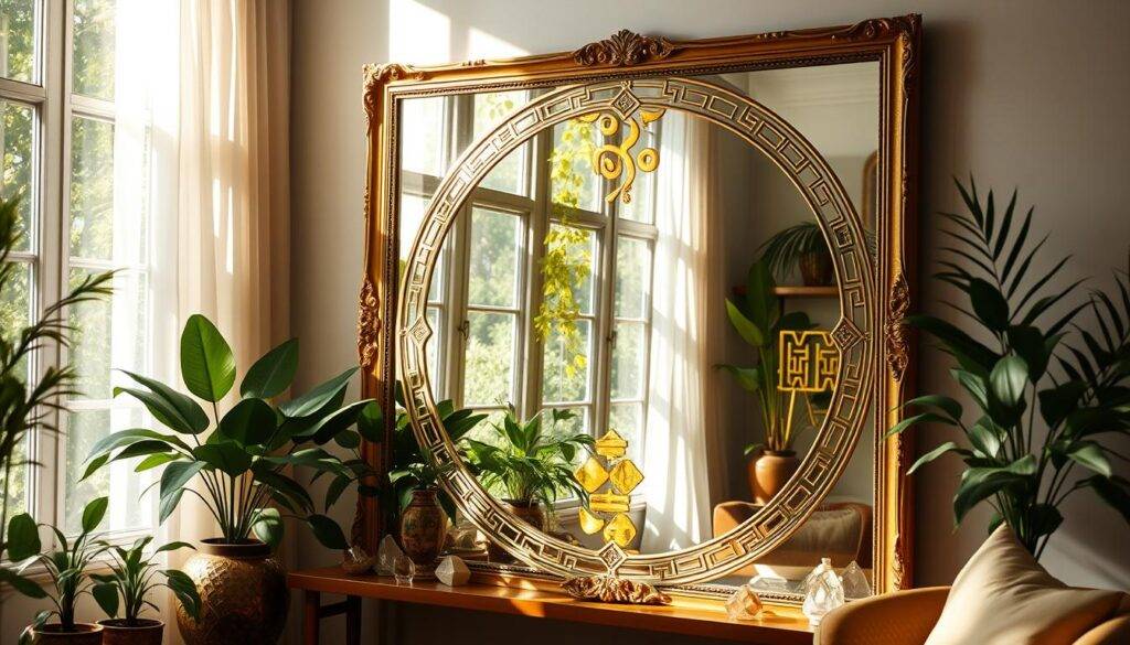 Feng Shui mirror reflection