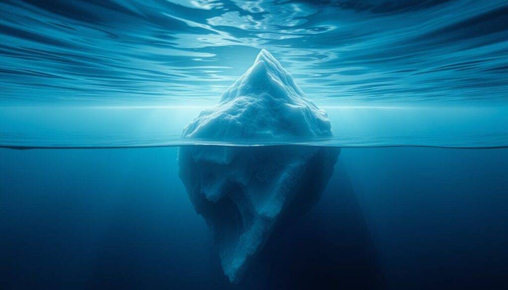 Iceberg metaphor