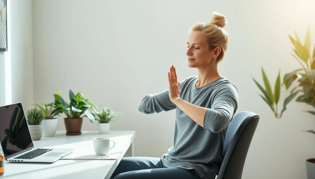 desk stretches for mental clarity