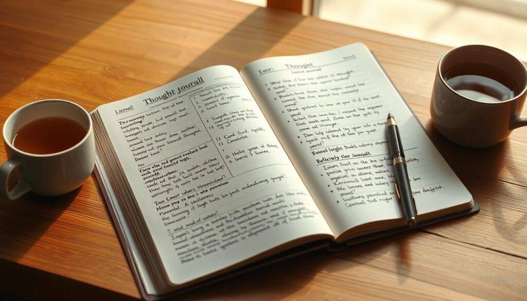 thought tracking journal example