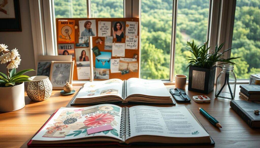 vision board journaling journey