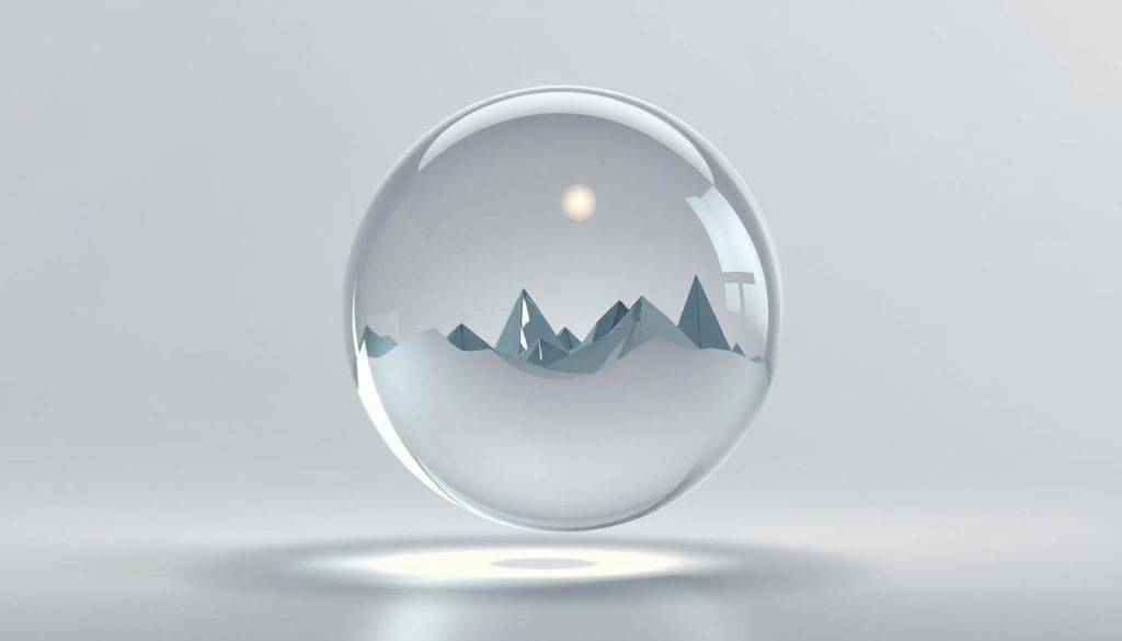 A crystalline glass globe, illuminated from within, hovers in a serene, minimalist environment. The globe's surface reflects a landscape of sharp, angular shapes, symbolizing the clarity and precision of well-defined objectives. Soft, diffused lighting bathes the scene, creating a sense of tranquility and focus. The background is a muted, neutral palette, allowing the globe and its reflections to take center stage. The overall composition conveys the power and impact of having clear, unwavering goals, guiding the viewer towards a deeper understanding of their importance.