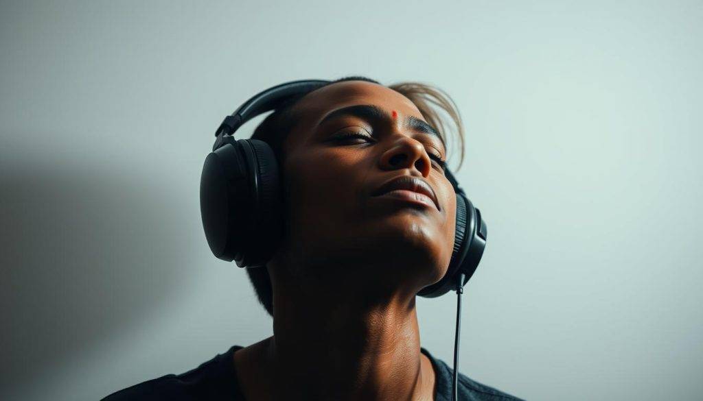 listening music